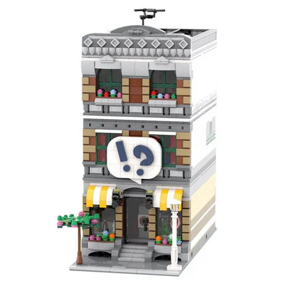 MOC-42895 Modular Comic Shop + Apartment Buildings by brick_monster