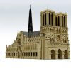 MOC-43974 Notre Dame de Paris in France ? Modular Building Dimension by STEBRICK