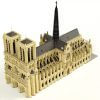 MOC-43974 Notre Dame de Paris in France ? Modular Building Dimension by STEBRICK