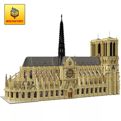 MOC-43974 Notre Dame de Paris in France ? Modular Building Dimension by STEBRICK