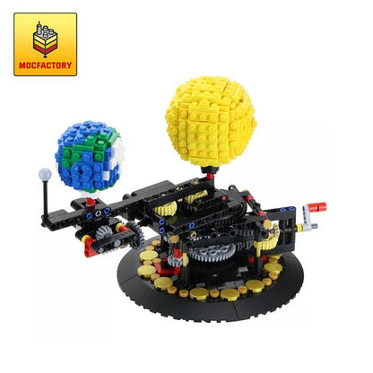MOC 4477 Earth, Moon and Sun Orrery by JKBrickworks Creator Expert