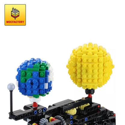 MOC 4477 Earth, Moon and Sun Orrery by JKBrickworks Creator Expert