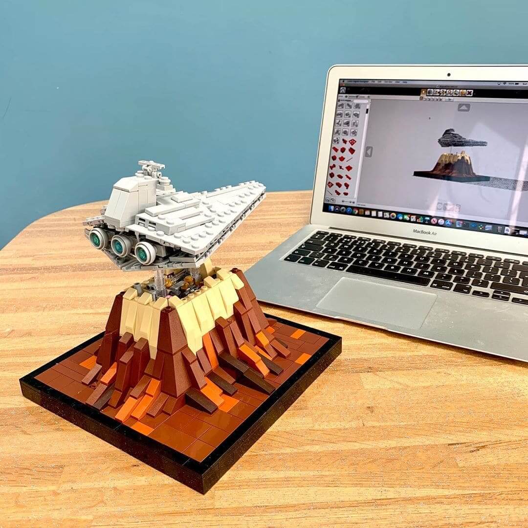 MOC 47569 Mini Scale Destroyer Over Jedha by Dopey1479