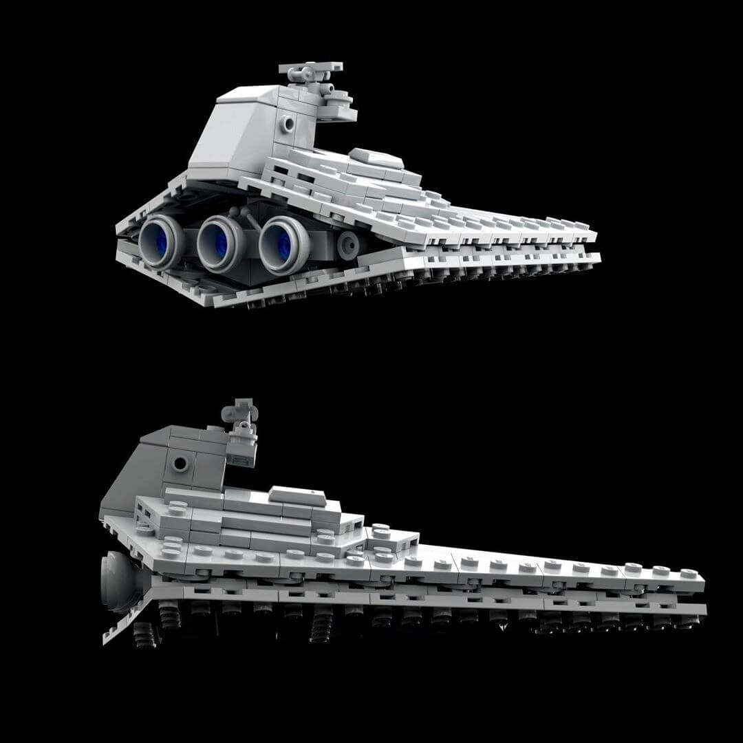 MOC 47569 Mini Scale Destroyer Over Jedha by Dopey1479