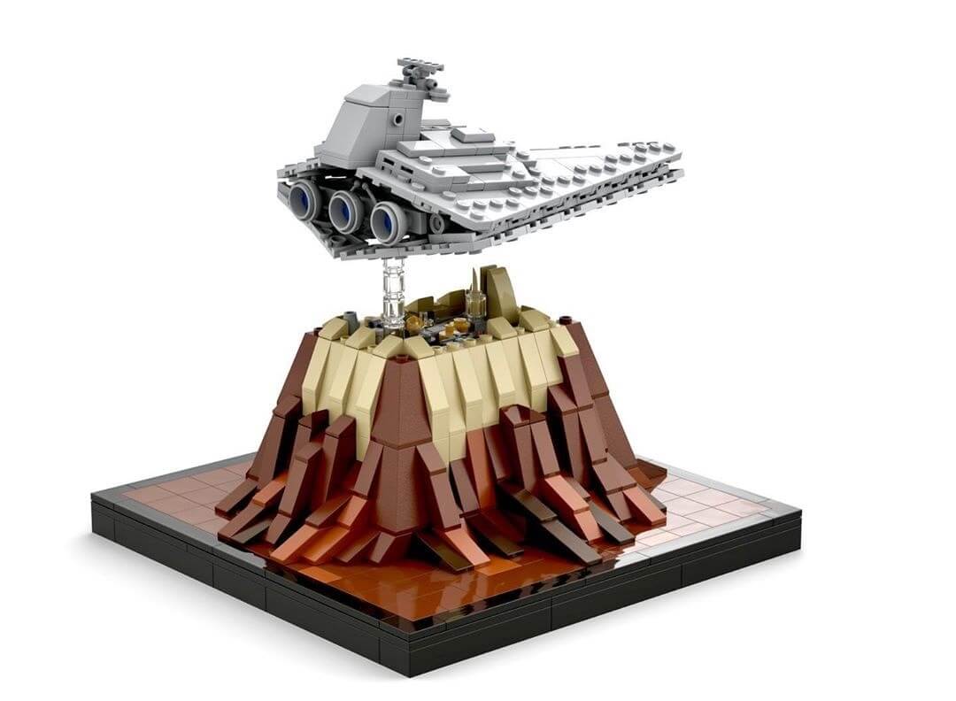 MOC 47569 Mini Scale Destroyer Over Jedha by Dopey1479