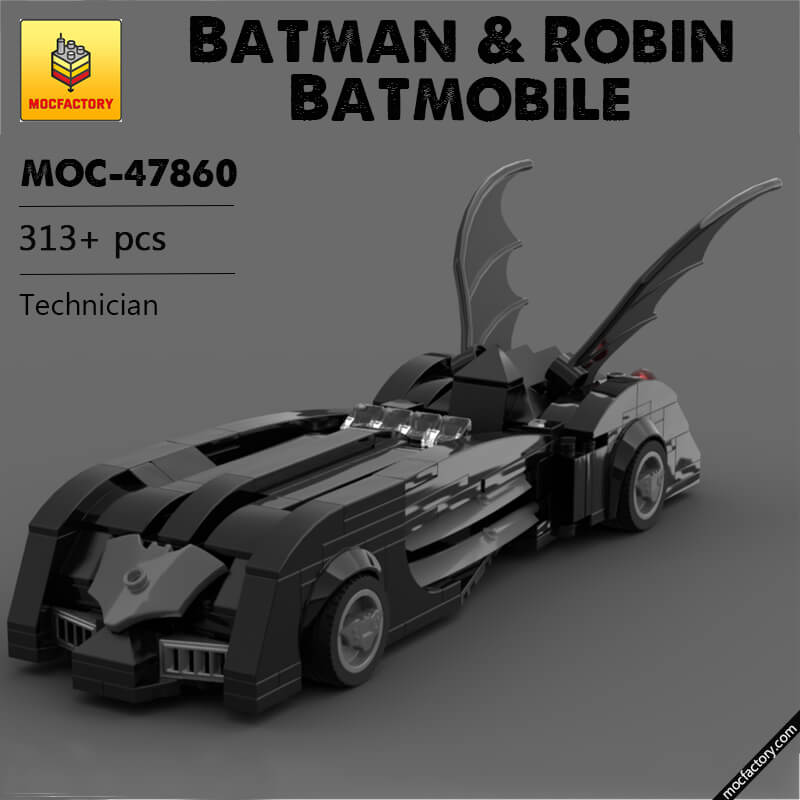 MOC-47860 Batman & Robin Batmobile Batman Movie by Bens_Bricks