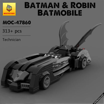 MOC-47860 Batman & Robin Batmobile Batman Movie by Bens_Bricks