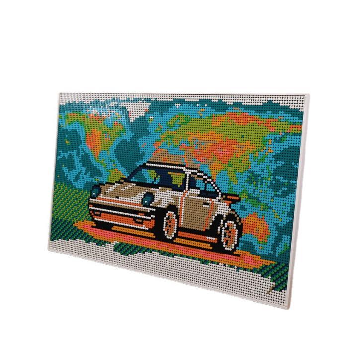 MOC 61202 Creator Series Super Race Car World Tour Building Blocks 9642pcs Bricks from China