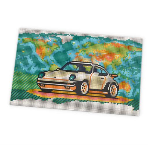 MOC 61202 Creator Series Super Race Car World Tour Building Blocks 9642pcs Bricks from China