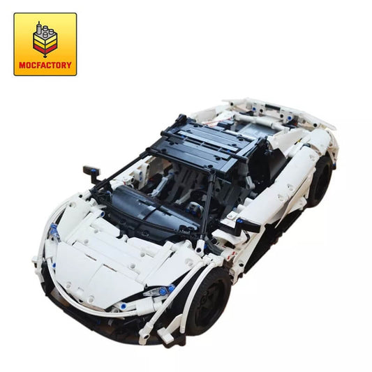 MOC 6332 Super Car McLaren 675 LT Spider (white) by Jeroen Ottens