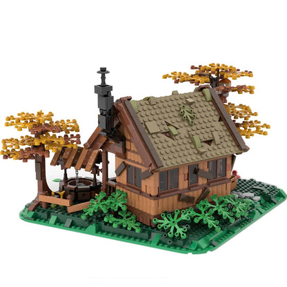 MOC-64694 Authorized 1371Pcs Country Style Street View Building Toys Tree House Building Bricks Sets with PDF instructions from China