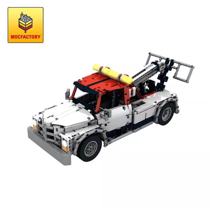 MOC-8036 Custom RC Classic Tow Truck ? White by CustomBricks.de
