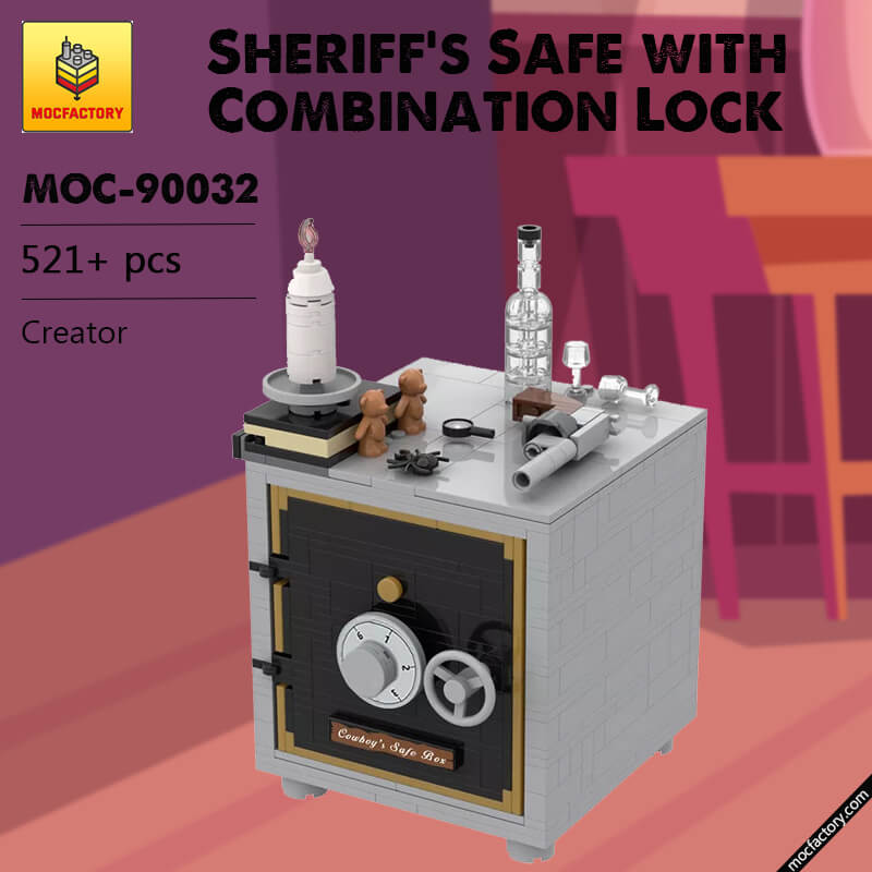 MOC-90032 Sheriff?s Safe with Combination Lock Creator