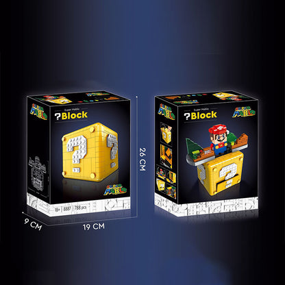 MOC-93671 Idea Super Mario 8887 Mini Mario question block building bricks 788pcs kids toy ship from China.