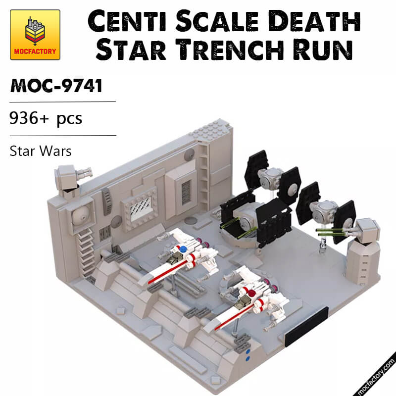 MOC-9741 Centi Scale Death Star Trench Run Star Wars by Whovian41110