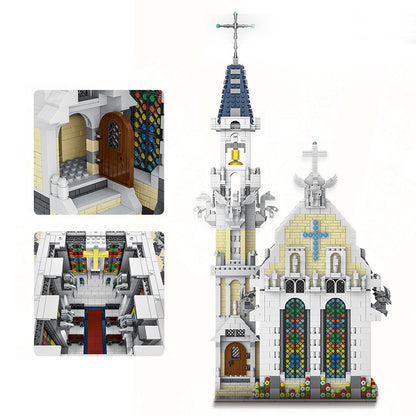 MOC Custom Building Blocks 033006 Creator Medieval City Church 4752pcs Bricks Ship From Europe 3-7 Days Delivery