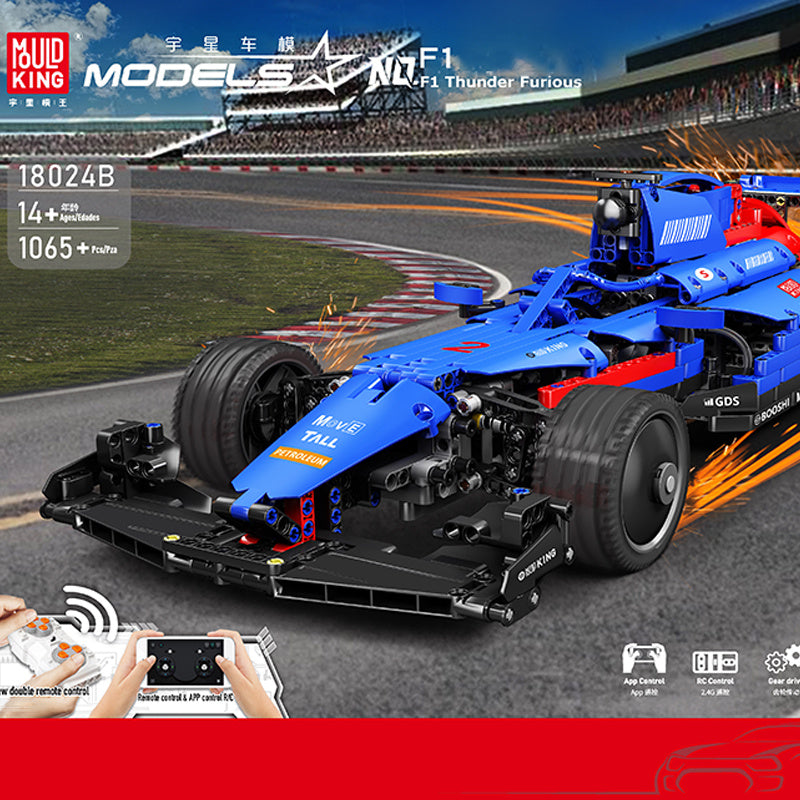 MOC Mould King 18024B Technic Formula 1 Car Model building blocks 1065pcs Bricks toys without Motor ship from China.