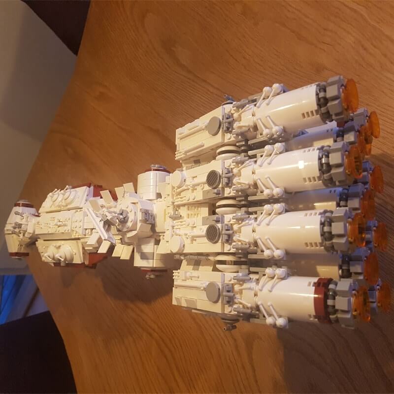 MOC 10308 Mortesv?s CR-90 Corellian Corvette ? Blockade Runner (Tantive IV) by cjd_223