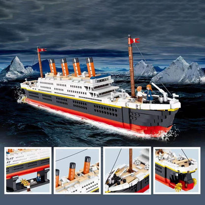 MOC ZHEGAO QL01010 Mini Titanic RMS cruise Boat ship City Model building Blocks 1288PCS Bricks ship from China.