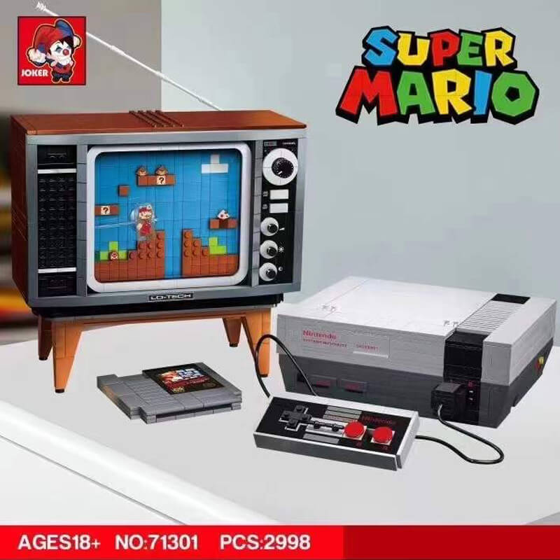 JOKER 71301 Super Mario: NES game console Compatible LEGO 71374