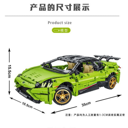 MOKR 023016-1 Rambo Sports Car Mavericks 1:14 Sports Car Small Particles Assembled Building Block Model Educational Toy From China