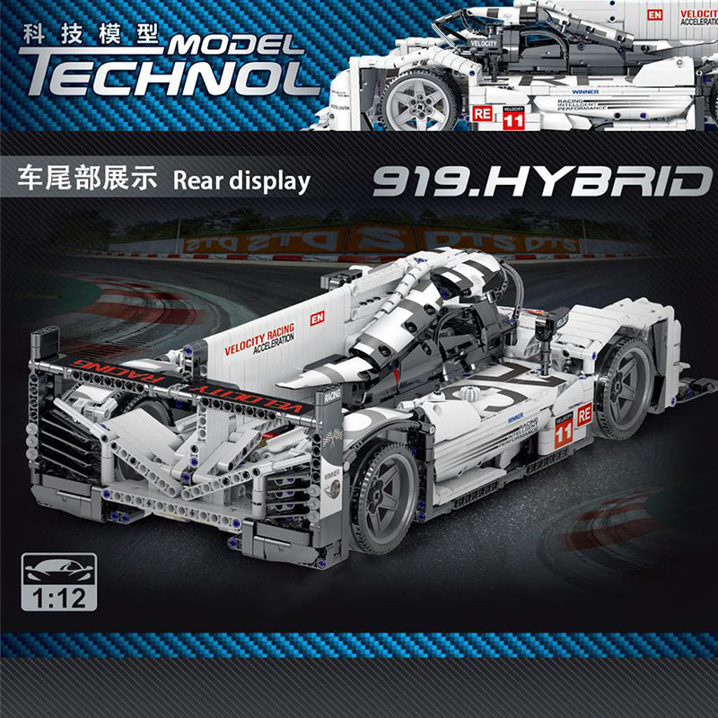 MORK 022012 Technic Series "Porsche" 919 "Hybrid" Sports-car racing model 1722Pcs Building Block Toy From China