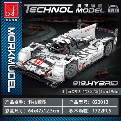 MORK 022012 Technic Series "Porsche" 919 "Hybrid" Sports-car racing model 1722Pcs Building Block Toy From China