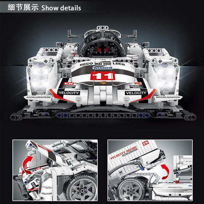 MORK 022012 Technic Series "Porsche" 919 "Hybrid" Sports-car racing model 1722Pcs Building Block Toy From China
