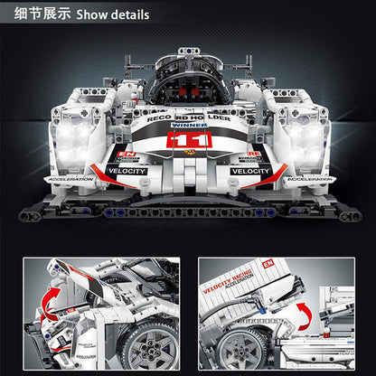 MORK 022012 Technic Series "Porsche" 919 "Hybrid" Sports-car racing model 1722Pcs Building Block Toy From China