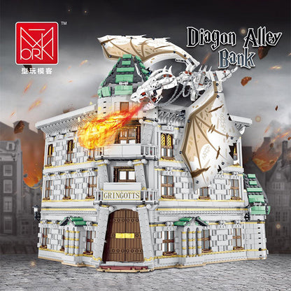 MORK 032101 City Street View Series Diagon Alley Bank Toy Model 4185Pcs Building Block Toy  From China