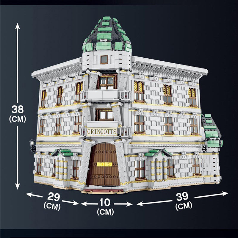 MORK 032101 Harry Potter Gringotts Bank &amp; Ukranian Ironbelly Dragon - Diagon Alley 4185pcs Building Blocks From Europe 3-7 Days Delivery