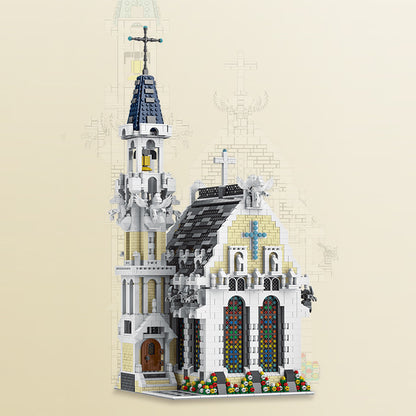 MORK 033006  MOC Custom Building blocks  Creator Medieval City Church 4752pcs bricks toy from China. [PDF Instruction]