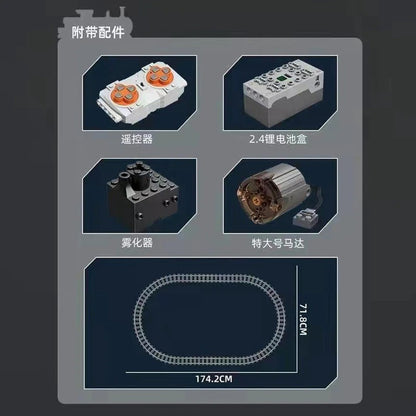 MOULD KING 12005 Technology MOC SL7 Asia Express Train Assembly Building Blocks 1873PCS Bricks From Europe 3-7 Days Delivery