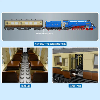 MOULD KING 12006 RC Class A4 Pacifics Mallard Railways Railroad MOC Building Blocks Model 2139PCS Bricks Ship From Europe 3-7 Days Delivery