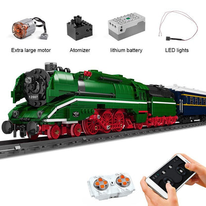 MOULD KING 12007 Technic Motorized BR18 201 German Express Train Model Building Blocks 2348pcs Bricks ship from China.
