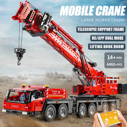 MOULD KING 17013 MOC Technic APP RC Grove GMK Crane Truck Model Building Blocks 4460pcs Bricks From China Delivery.