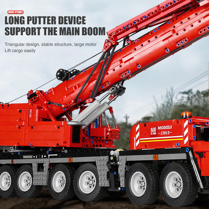 MOULD KING 17013 MOC Technic APP RC Grove GMK Crane Truck Model Building Blocks 4460pcs Bricks From China Delivery.