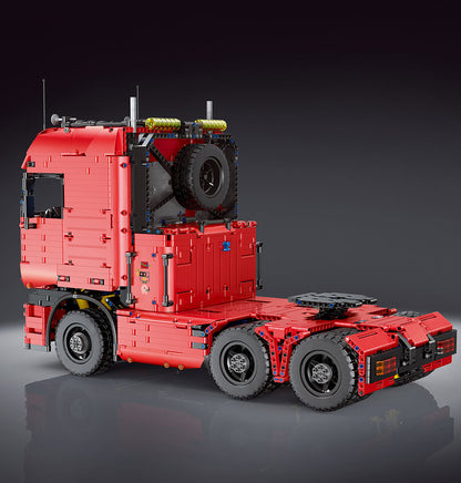 C Remote Control High-Tech Truck Toys MOC-2475 Engineering Container Tractor Trailer Drag Board