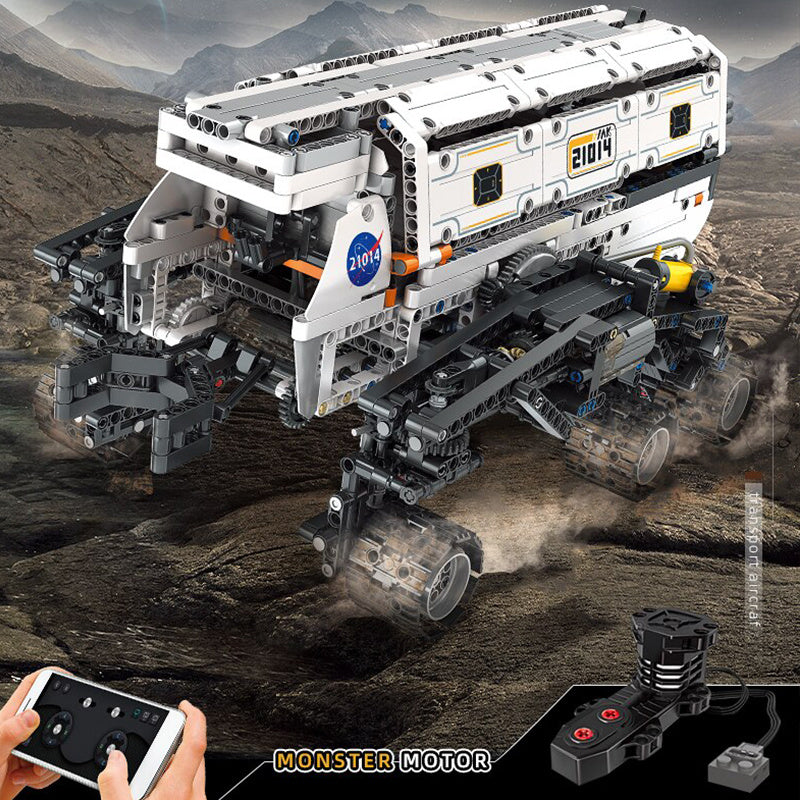 MOULD KING 21014 Technic Toys RC Motorized Star Mars Explorer Vehicle Assembly 1608pcs Model Building Block Brick with Motor Ship from China