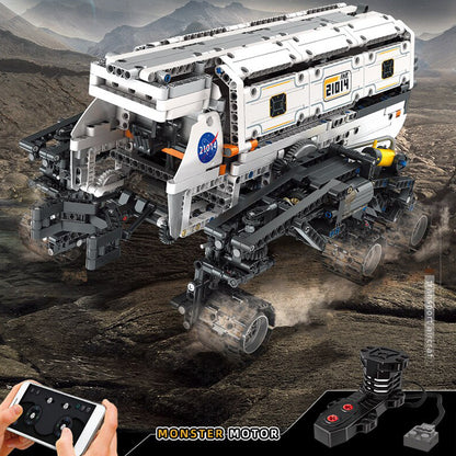 MOULD KING 21014 Technic Toys RC Motorized Star Mars Explorer Vehicle Assembly 1608pcs Model Building Block Brick with Motor Ship from China
