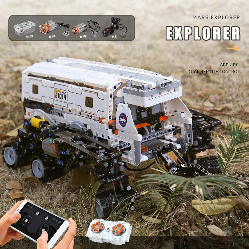 MOULD KING 21014 Technic Toys RC Motorized Star Mars Explorer Vehicle Assembly 1608pcs Model Building Block Brick with Motor Ship from China