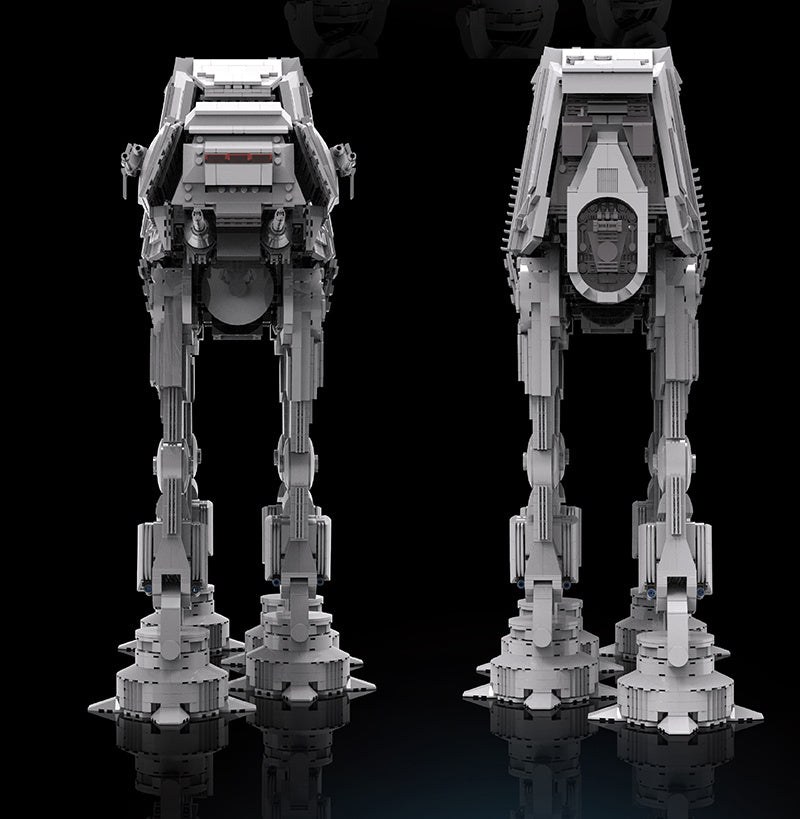 MOULD KING 21015 Minifig Scale AT-AT w Interior With Motor 6919pcs Bricks Star Plan Building Blocks Ship From Europe 3-7 Days Delivery