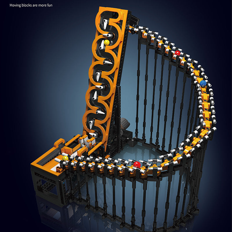 MOULD KING 26008 Creator Expert Great Ball Contraption Harp Track Building Blocks 1508pcs Bricks Toys from China Delivery.