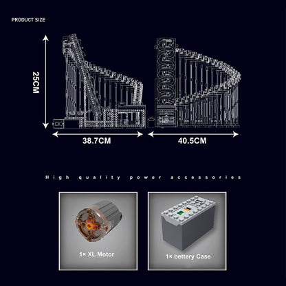 MOULD KING 26008 Creator Expert Great Ball Contraption Harp Track Building Blocks 1508pcs Bricks Toys from China Delivery.