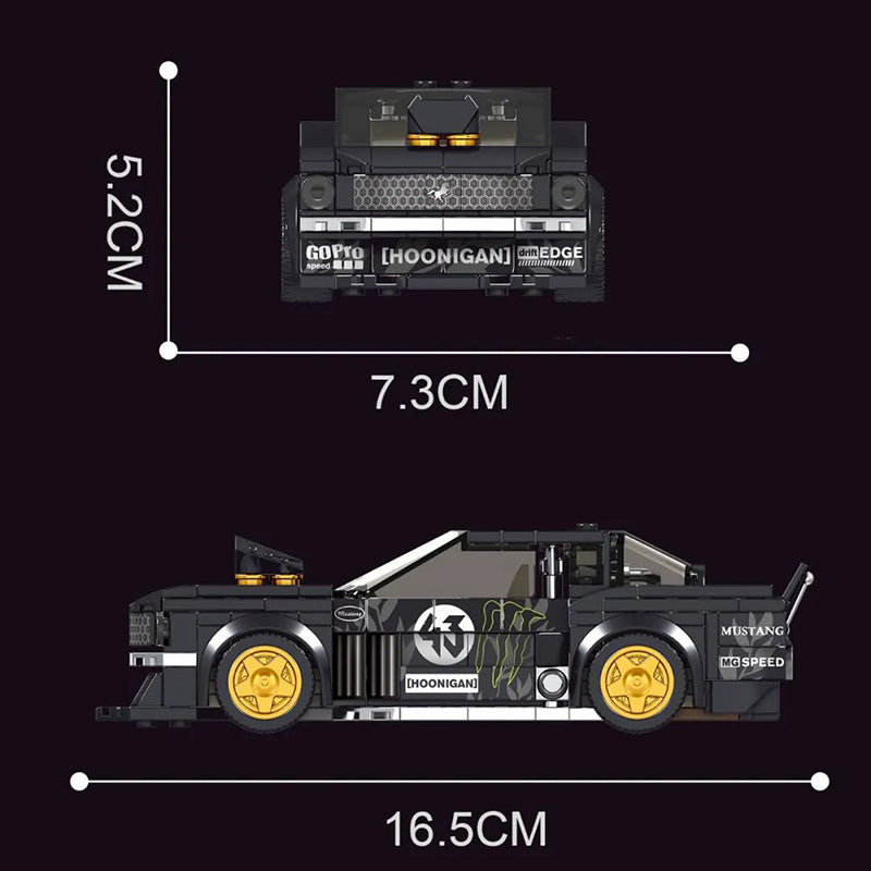 MOULD KING 27024 Technic Speed Champions 1965 mustang Racers car Building Blocks 408pcs Bricks Toys from China Delivery.