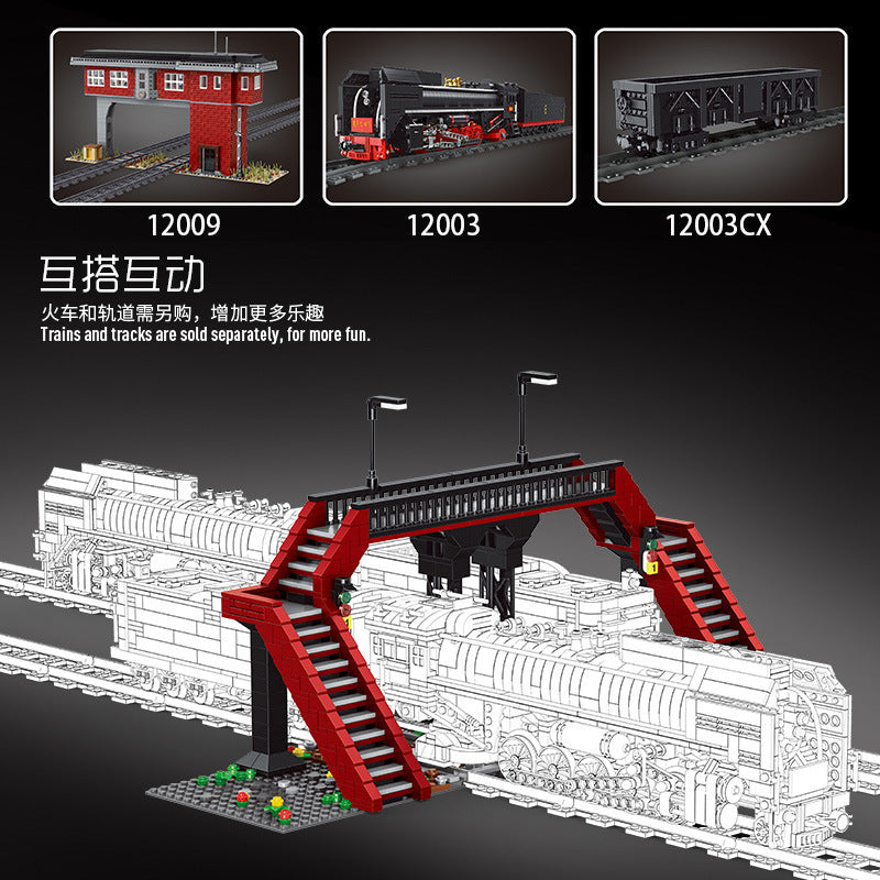 MOULDKING 12008 City Railroad crossing building blocks 655pcs bricks Toys For Gift ship from China