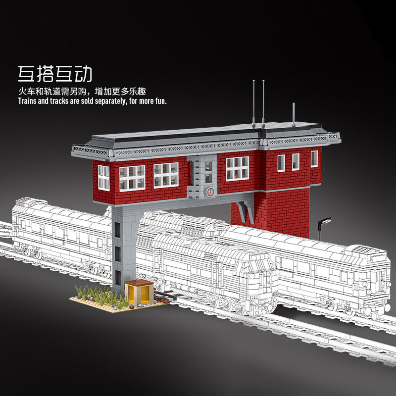 MOULDKING 12009 City Train Signal Station Building Blocks 1809pcs bricks Toys For Gift Ship From China