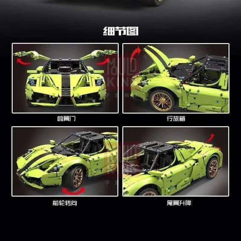 MOULDKING 13074 MOC-46921 Ferrari Enzo-42115 B model 1:8 by JamesJT