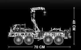 MOULDKING 13146 MOC 15805 Articulated 8?8 Offroad Truck by Nico71