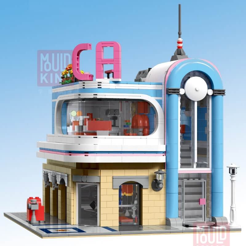 MOULDKING 16001 MOC-32566 California Downtown Diner Restaurant by dagupa